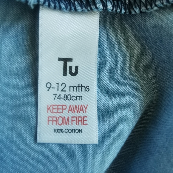 9/12 MONTHS TU LITTLE SEEDS Embroidered, Cap Sleeve Dress EUC - Picture 6 of 7